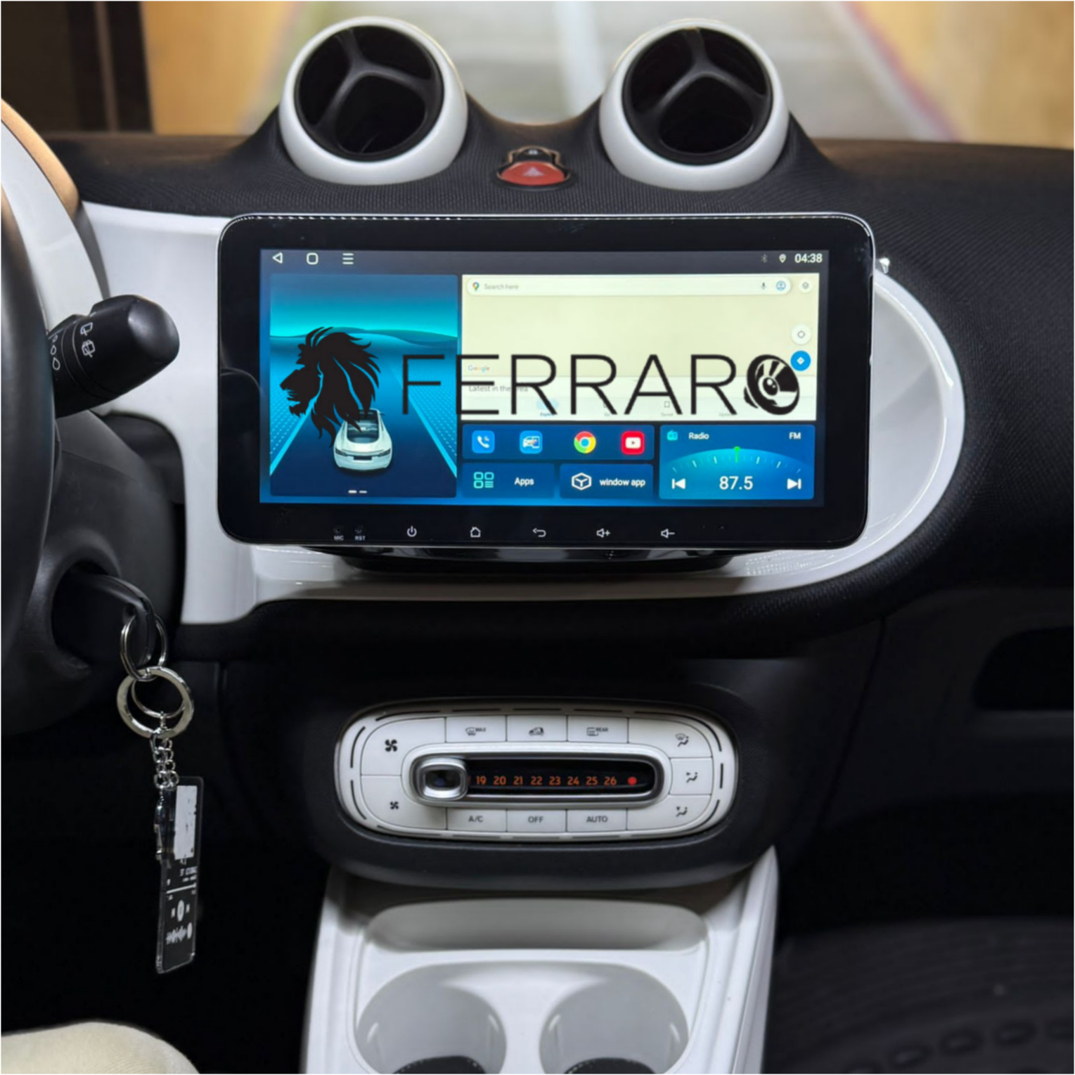 Autoradio per Smart 453 10.35" | 2014-2020 | Android | Bluetooth | CarPlay | Android Auto | 4/64GBRam