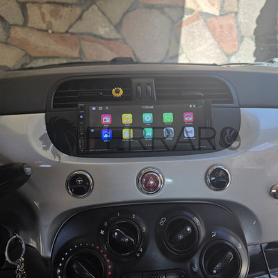 Autoradio per Fiat 500s 6.9" (2007-2014) Android, Bluetooth, CarPlay, Android Auto, 2/32GB Ram