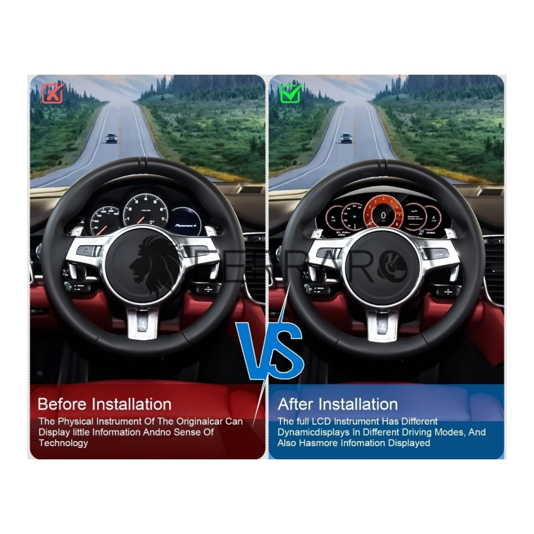 (PRENOTA) Virtual Cockpit 12.3" per Porsche Panamera (2009-2016), HD Ultra, CarPlay e Android Auto