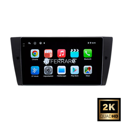 Autoradio per BMW Serie 3 9" 2K, E90, E91, E92, E93 (Dal 2005+) Android, Bluetooth, CarPlay, Android Auto, 12/256GB RAM