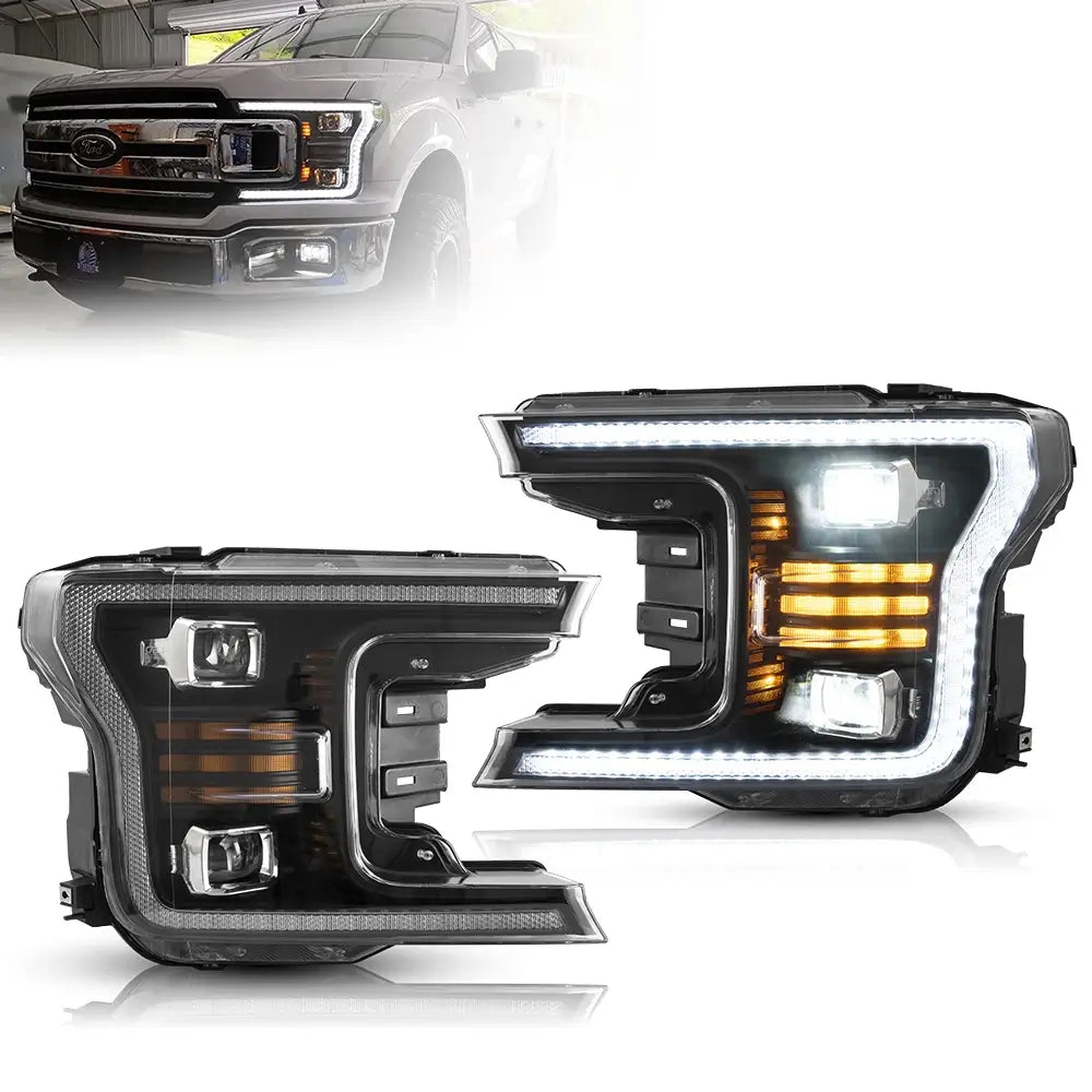 (PRENOTA) Fanali Anteriore Completo per Ford F150 13ª Serie (2018-2020) a LED