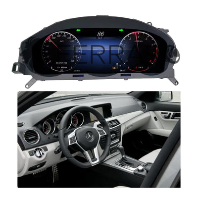 (PRENOTA) Virtual Cockpit 12.3" per Mercedes Classe C W204, NTG 4.0 (2007-2011), HD Ultra, CarPlay e Android Auto
