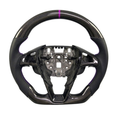 (PRENOTA) Volante Sportivo per Ford Mondeo MK5, Carbonio, Customizzato in Pelle