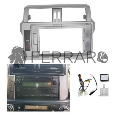 (PRENOTA) Kit Montaggio Autoradio 9"Pollici Toyota Prado J150 (2009-2023), Mascherina, Cablaggio per Autoradio Android