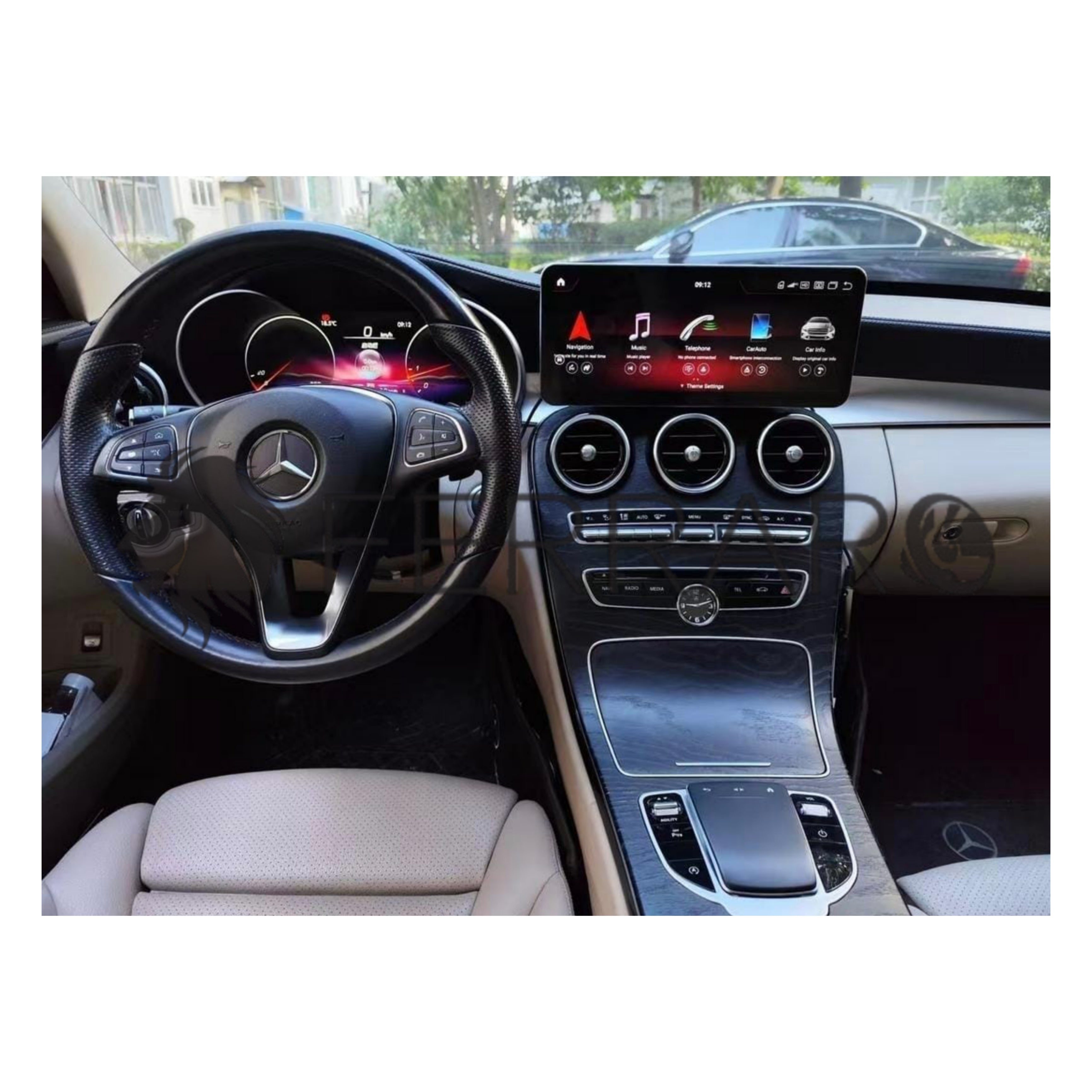 (PRENOTA) Autoradio per Mercedes GLC X253, Classe C W205, 10.25"/12.3" (2011-2018) Android, Bluetooth, CarPlay, Android Auto, 4/64GB Ram