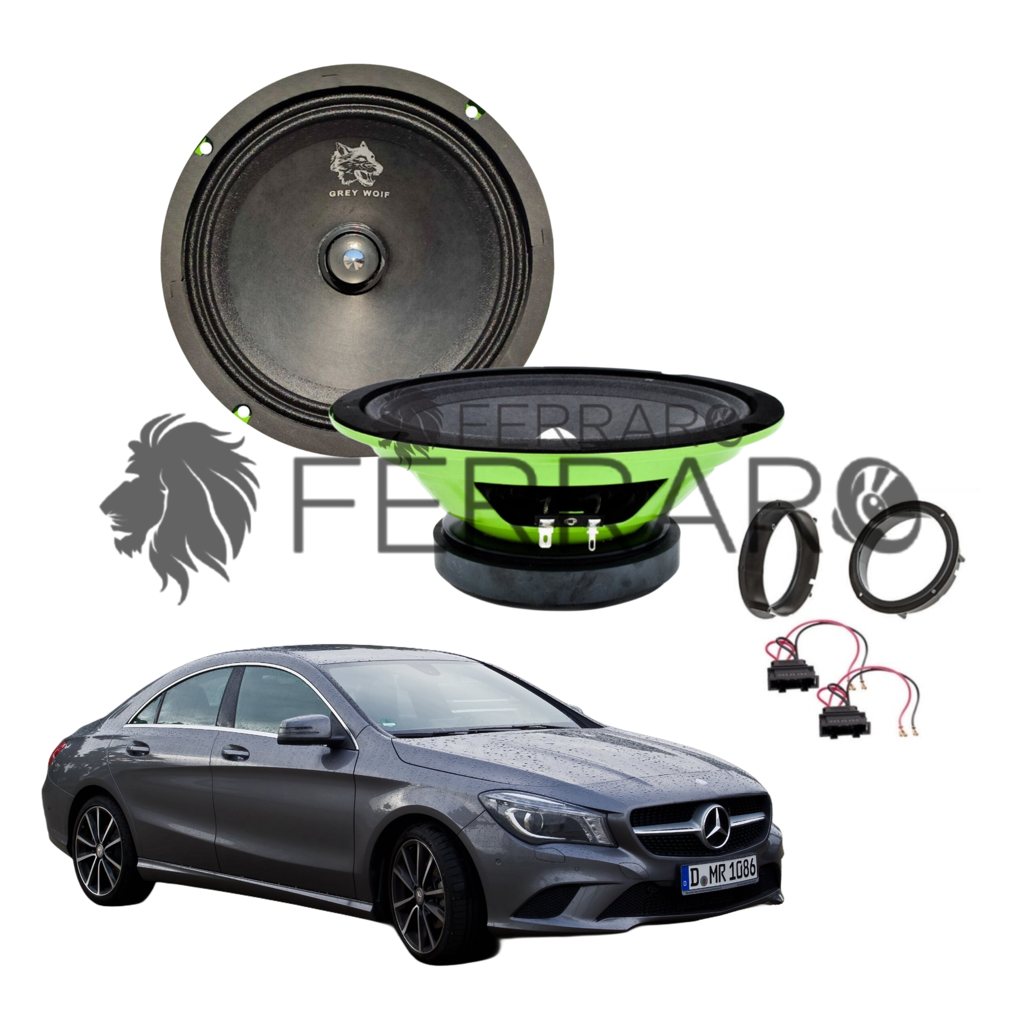 FerraroStore Kit 2 Altoparlanti, PV165.3, Ant o Post, Mercedes CLA, C177, X177