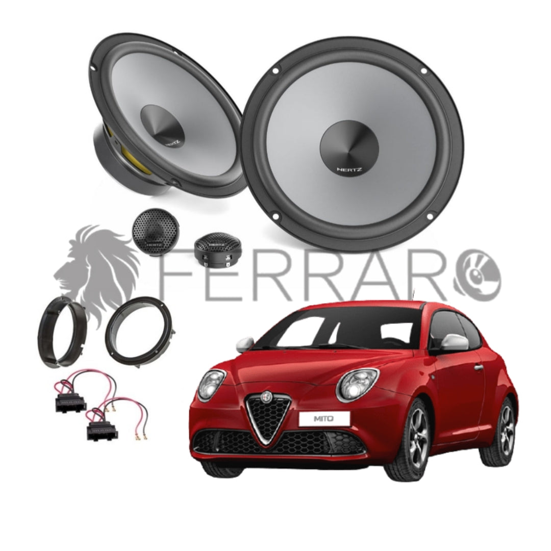 Hertz Kit 4 Casse, K 165, Anteriori, Alfa Romeo Mito