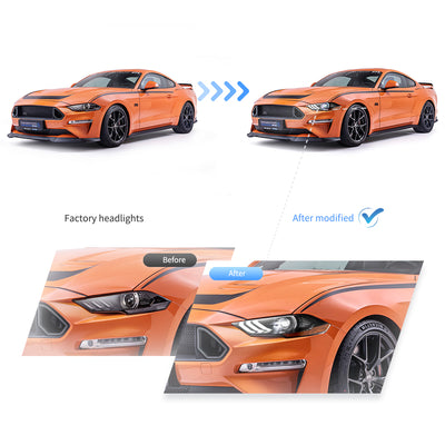 (PRENOTA) Fanali Anteriore Completo per Ford Mustang 6ª Serie (2018-2024) a LED