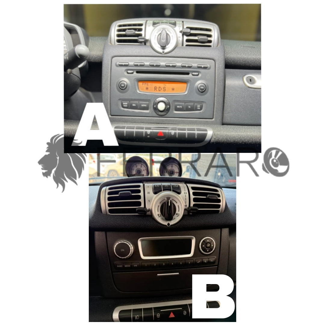Autoradio per Smart 451 10" (2002-2015) Android, Bluetooth, CarPlay, Android Auto, 2GB/6GB/8GB Ram