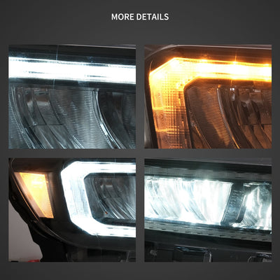 (PRENOTA) Fanali Anteriore Completo per Ford Ranger 3ª Serie (2015-2021) a LED