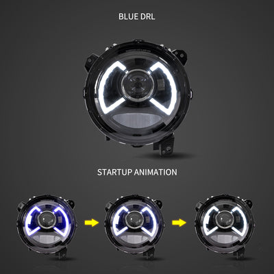 (PRENOTA) Fanali  Anteriore Completo per Jeep Wrangler JL 4ª Serie (2017-2025) a LED