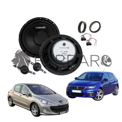 FerraroStore Kit 2 Altoparlanti, ASK-165.2, Ant o Post, Peugeot 308 1ª/2ª (2007-2021)
