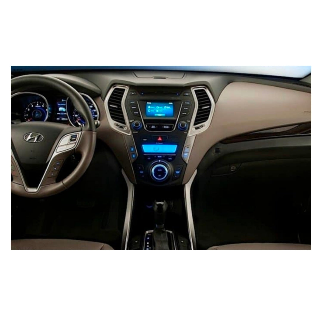 Kit Montaggio Autoradio 9"Pollici Hyundai IX45, Santa Fe (2012-2018) Mascherina, Cablaggio per Autoradio Android
