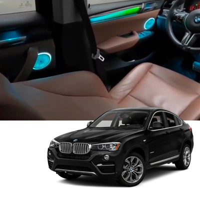 (PRENOTA) Ambient Light per BMW X3, X4, F25, F26 (2010-2018), 256 Colori, APP