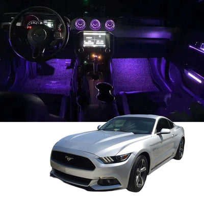 (PRENOTA) Ambient Light per Ford Mustang (2015-2023), 256 Colori,  APP