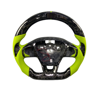(PRENOTA) Volante Sportivo per Ford Fiesta ST Line,  Carbonio, Customizzato in Pelle (su Realizzazione)