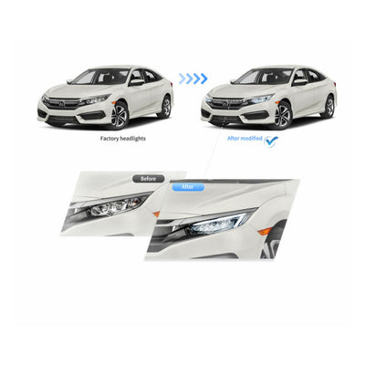 (PRENOTA) Fanali Anteriore Completo per Honda Civic 10ª (2016-2021) a LED