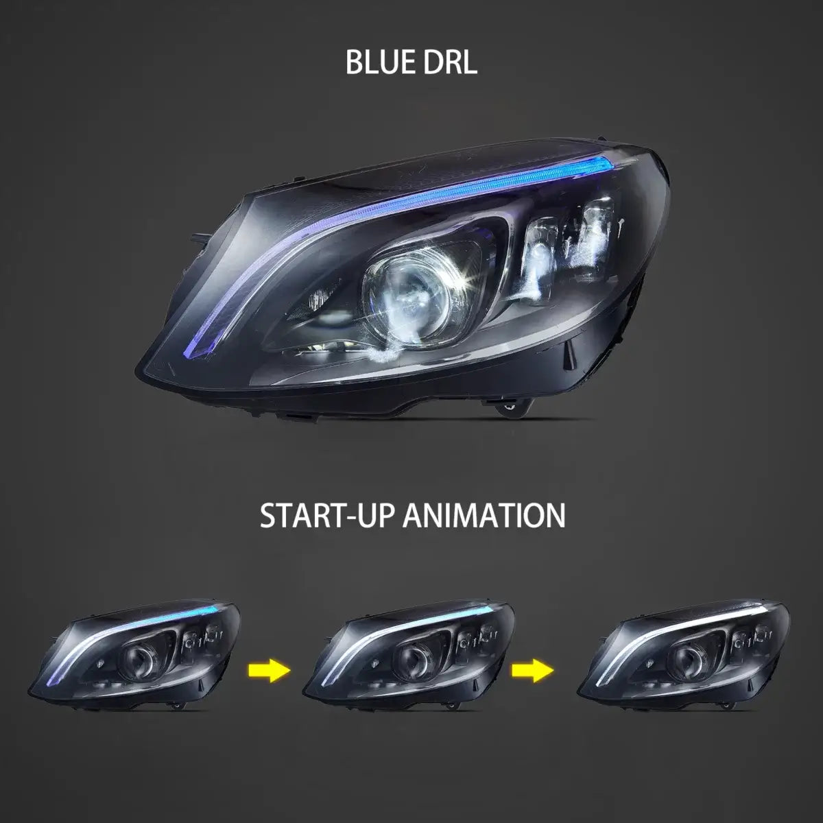 (PRENOTA) Fanali  Anteriore Completo per Mercedes Classe C W205 (2015-2021) a LED