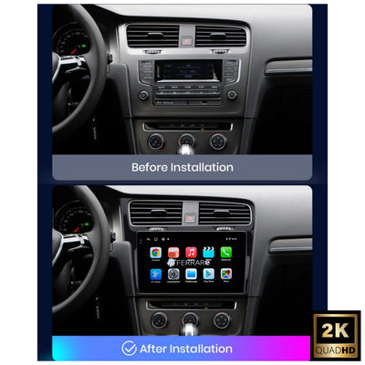Autoradio per Volkswagen Golf 7 10.1" 2K (2012-2021) Android, Bluetooth, CarPlay, Android Auto, 4/64GB RAM