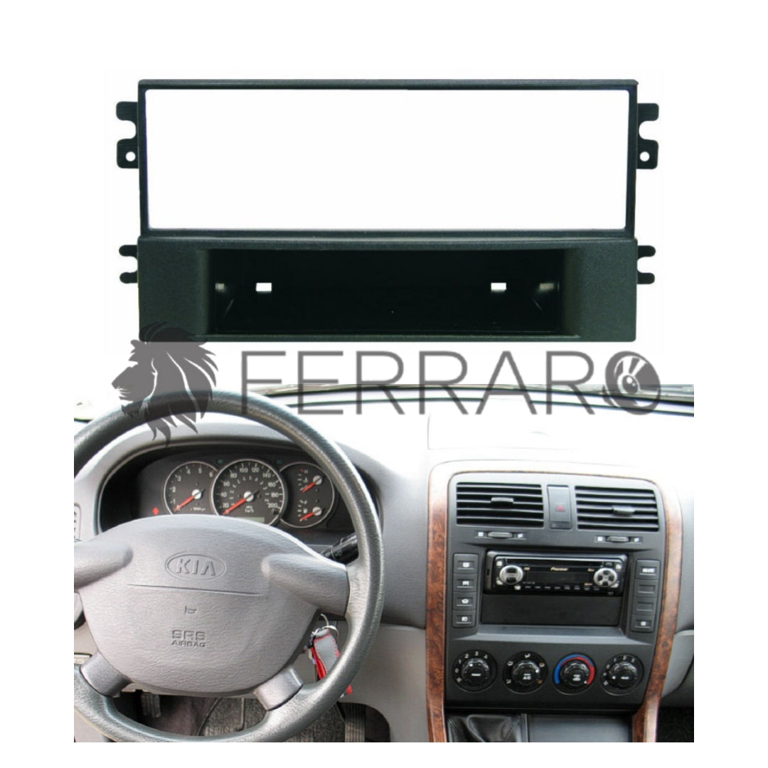 Mascherina 1DIN con Cassetto per Kia Carnival (2002-2006)