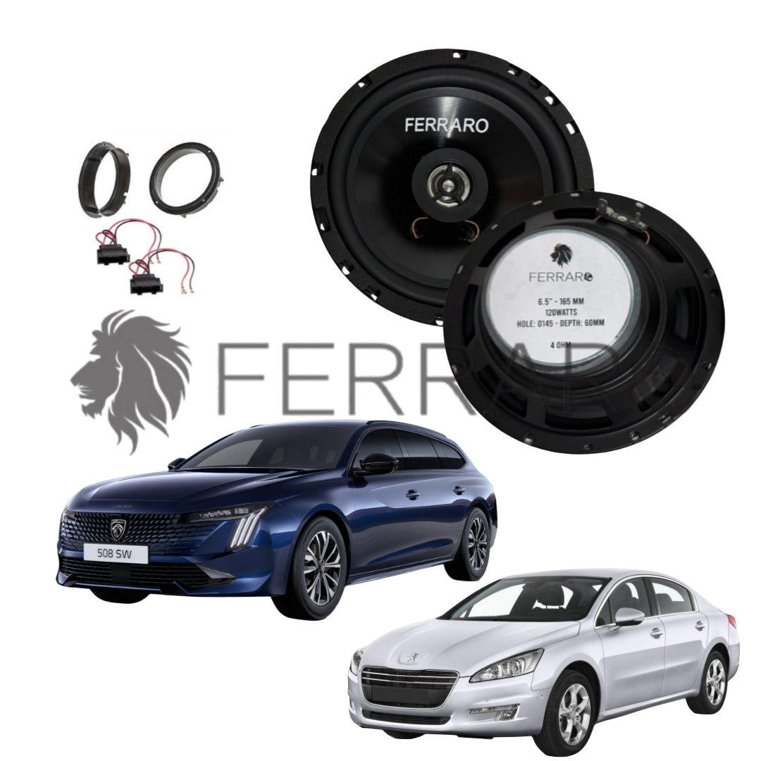 FerraroStore Kit 2 Altoparlanti, ASC-652PC, Ant o Post, Peugeot 508 1ª/2ª (2010-2024)