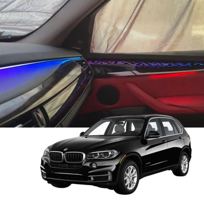 (PRENOTA) Ambient Light per BMW X5, X6 F15, F16, 256 Colori, APP
