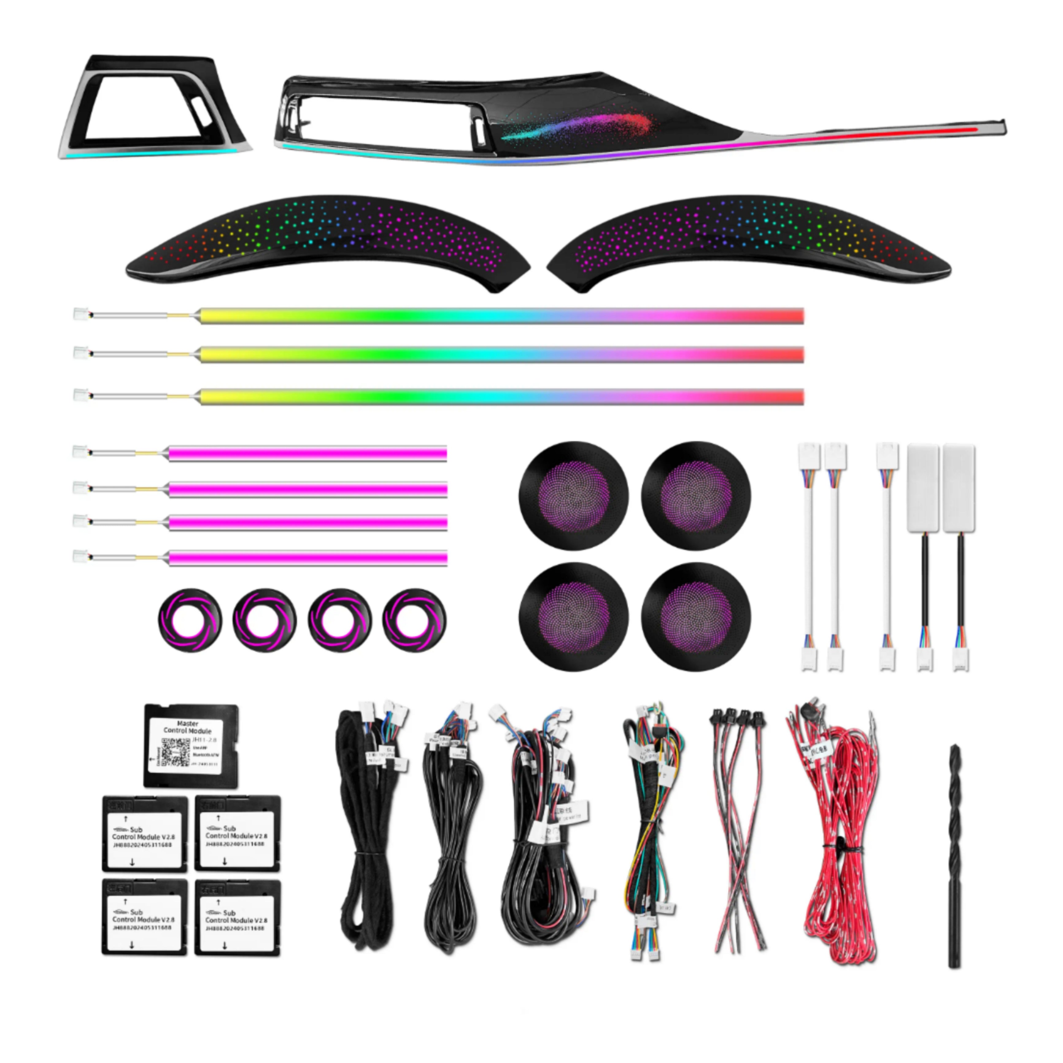 (PRENOTA) Ambient Light per BMW M4 F82, Coupé (2014-2020), 256 Colori, APP