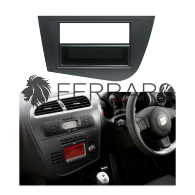 Mascherina 1DIN con Cassetto per Seat Leon (2005-2012)