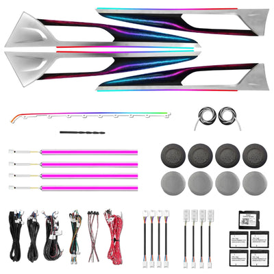 (PRENOTA) Ambient Light per BMW X3, X4, G01, G02 (2018-2023), 256 Colori, APP