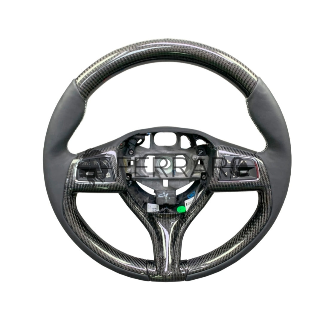 (PRENOTA) Volante Sportivo per Maserati Ghibli, Levante, Quattroporte, Carbonio, Customizzato in Pelle