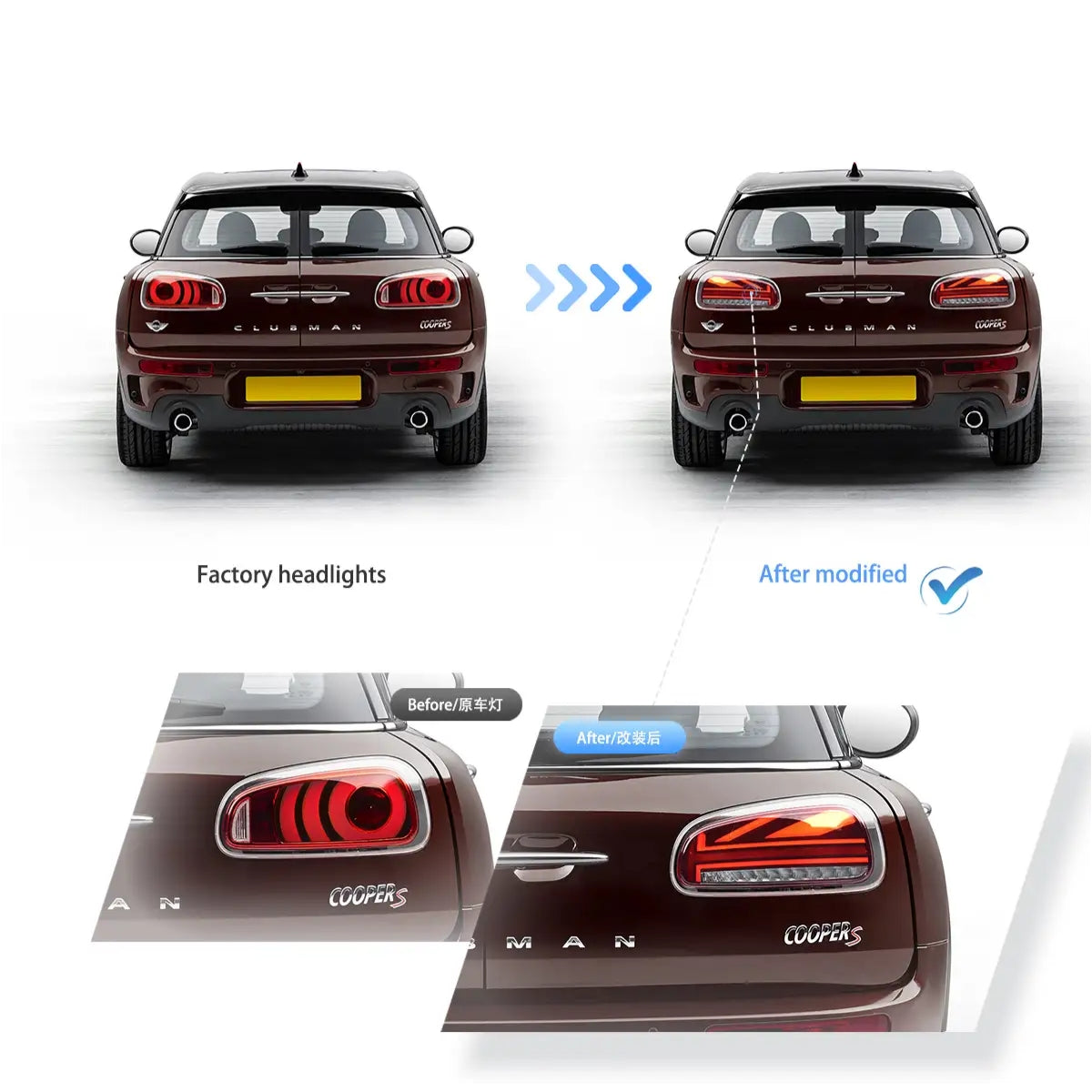 (PRENOTA) Fanali Posteriore Completo per BMW Mini Clubman F54 (2015-2024) a LED
