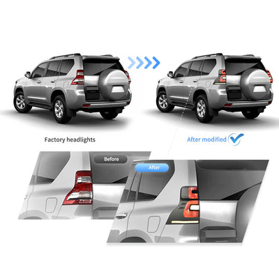 (PRENOTA) Fanali Posteriore Completo per Toyota Land Cruiser Prado (2010-2016) a LED