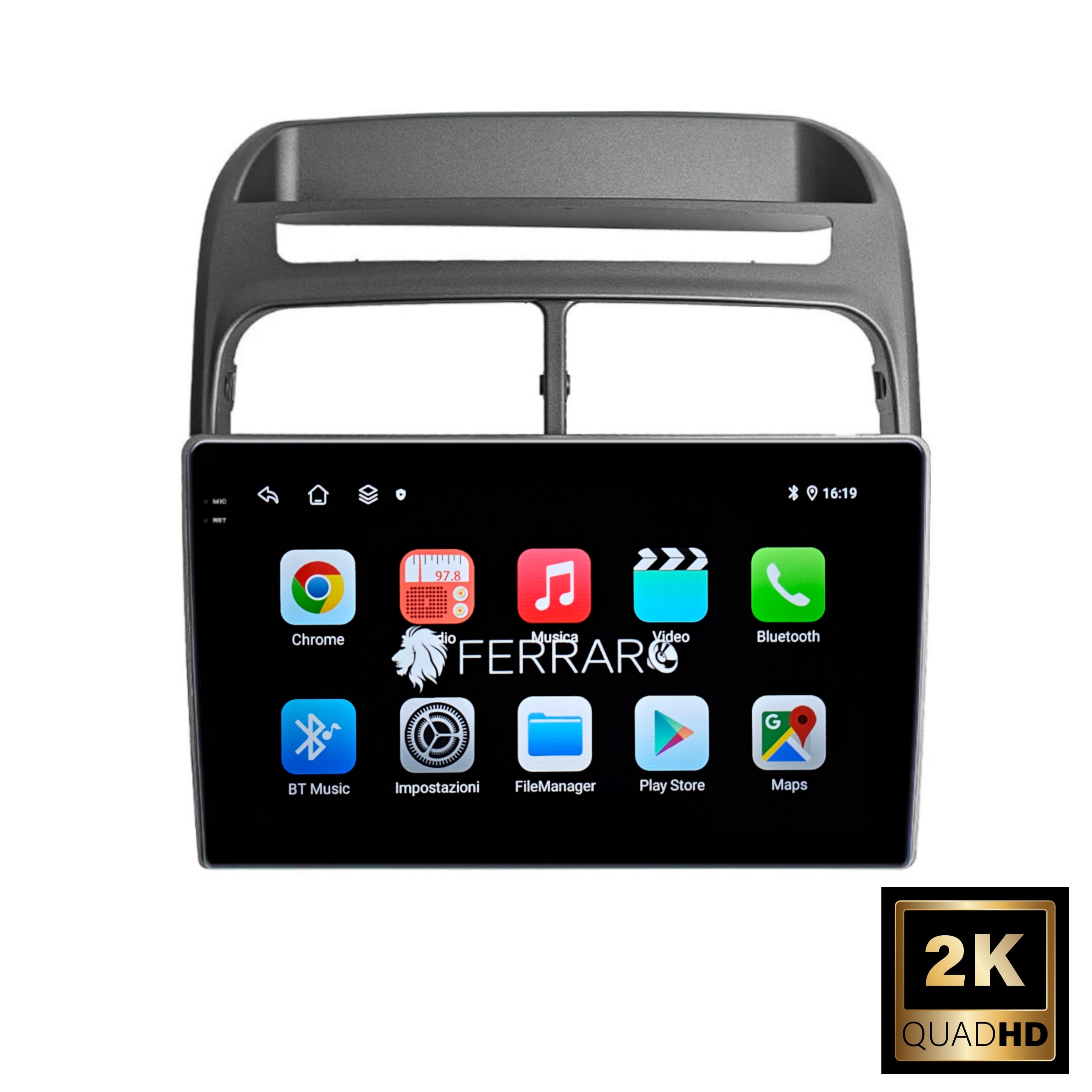 Autoradio per Fiat Linea 9" 2K | 2006-2018 | Android | Bluetooth | CarPlay | Android Auto | 12/256GB Ram