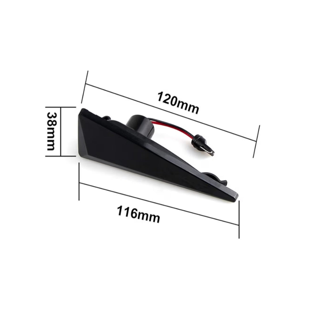 (PRENOTA) Indicatore Direzione Led per Renault Megane, Wind (Compatibilità in Descrizione), Plug and Play
