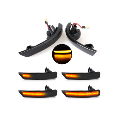 (PRENOTA) Specchietti Laterali Led per Ford Focus 2 MK2, Focus 3 MK3, Ford Mondeo 4 MK4 (2008-2018), Plug and Play
