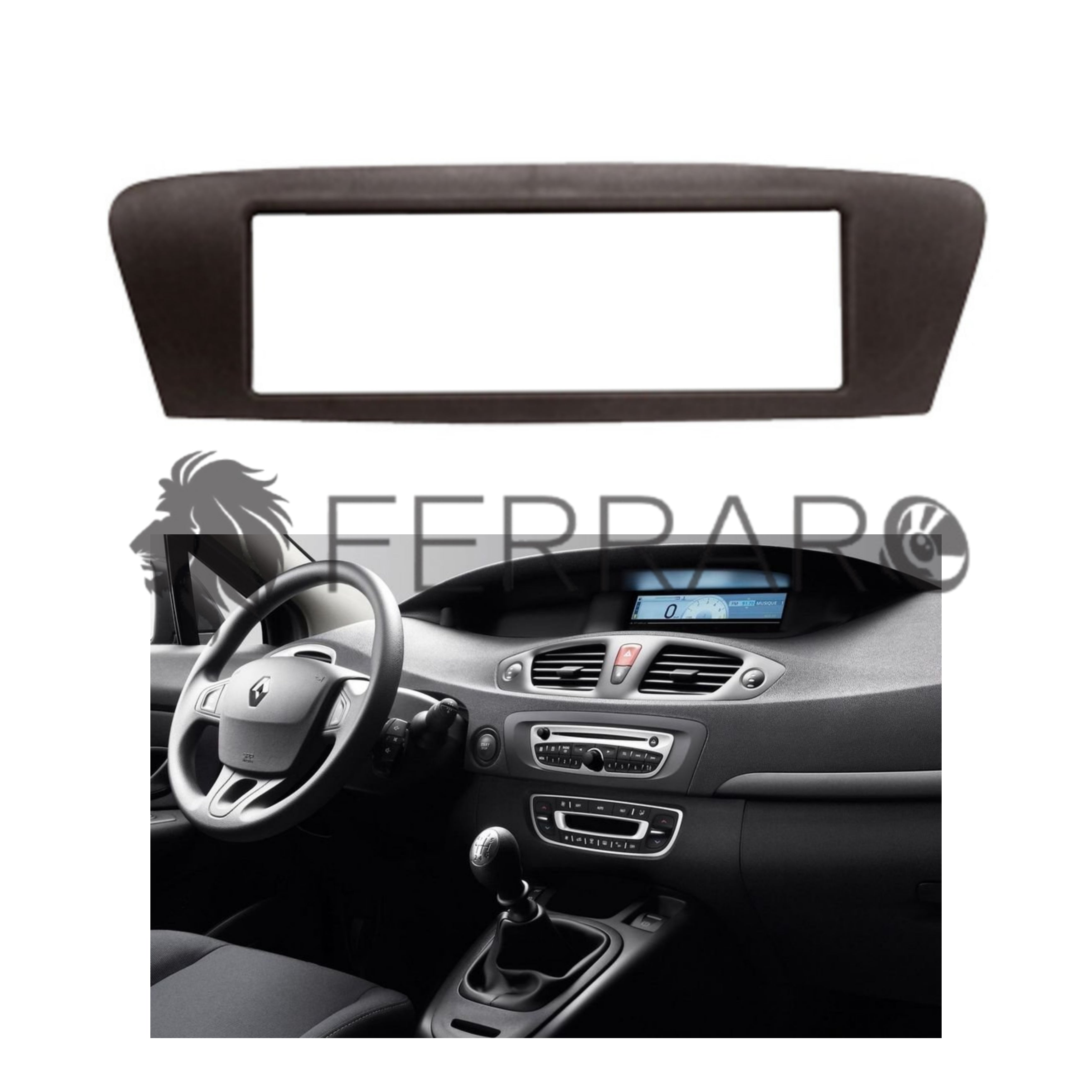 Mascherina 1DIN per Renault Scenic (2009+)