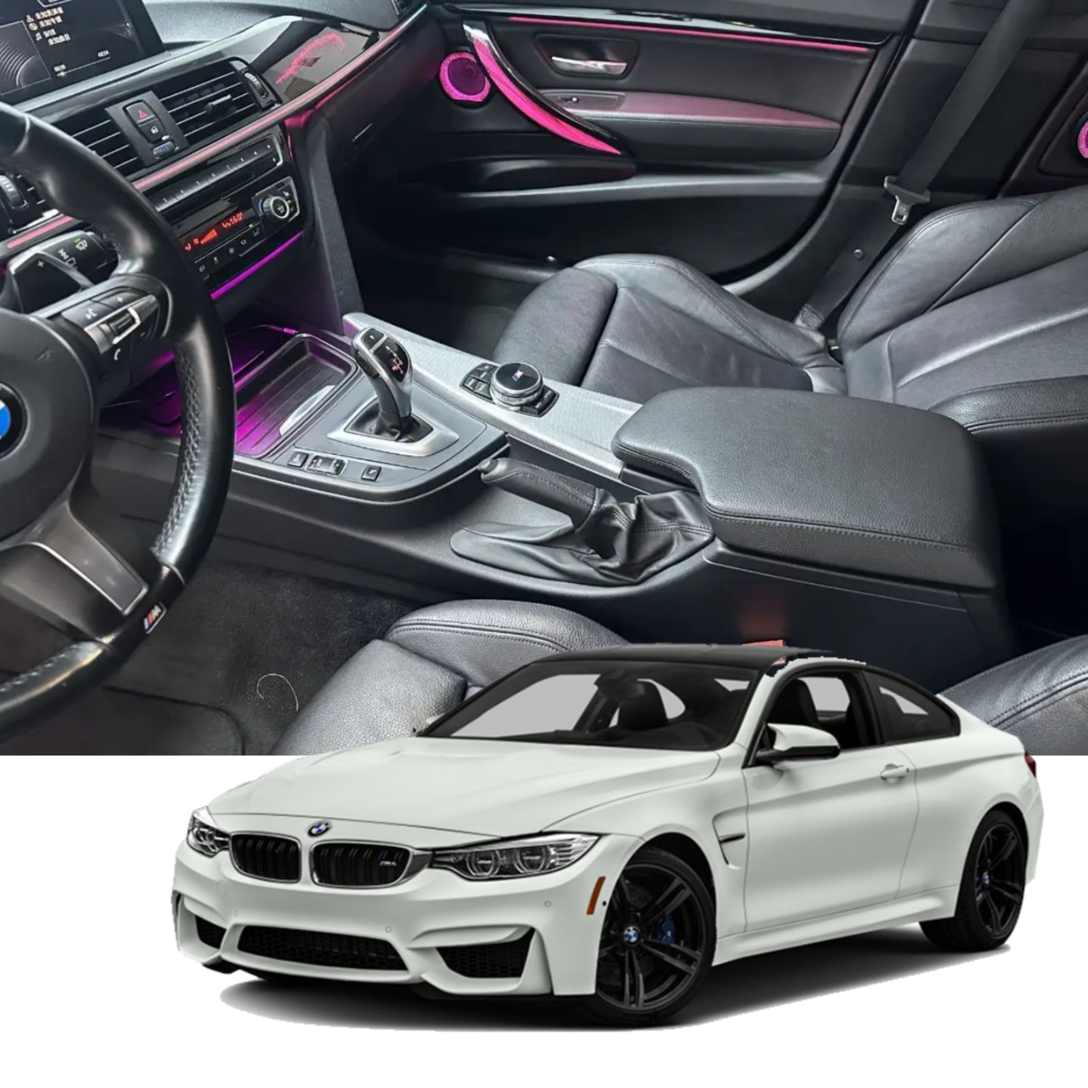 (PRENOTA) Ambient Light per BMW M4 F82, Coupé (2014-2020), 256 Colori, APP