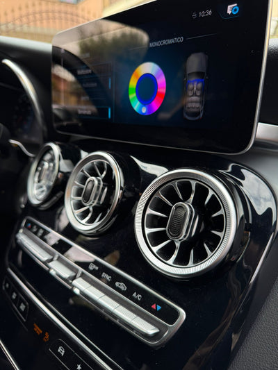 (PRENOTA) Ambient Light per Mercedes GLC X253, Classe C W205, 256 Colori, APP