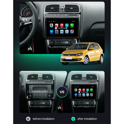 Autoradio per Volkswagen Polo 5 9" (2008-2017) Android, Bluetooth,  CarPlay, Android Auto, 2GB/4GB/6GB/8GB Ram