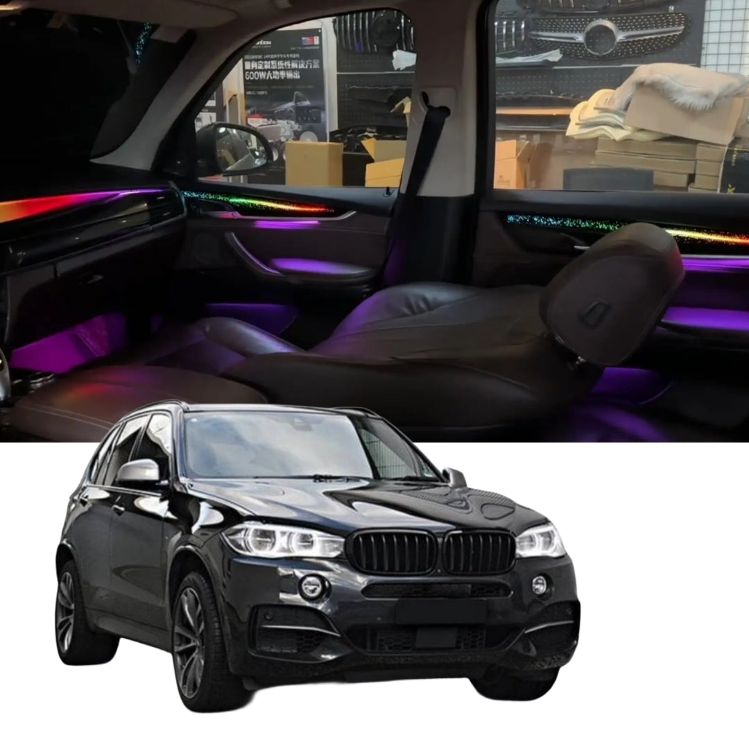 (PRENOTA) Ambient Light per BMW X5, X6 F15, F16, 256 Colori, APP