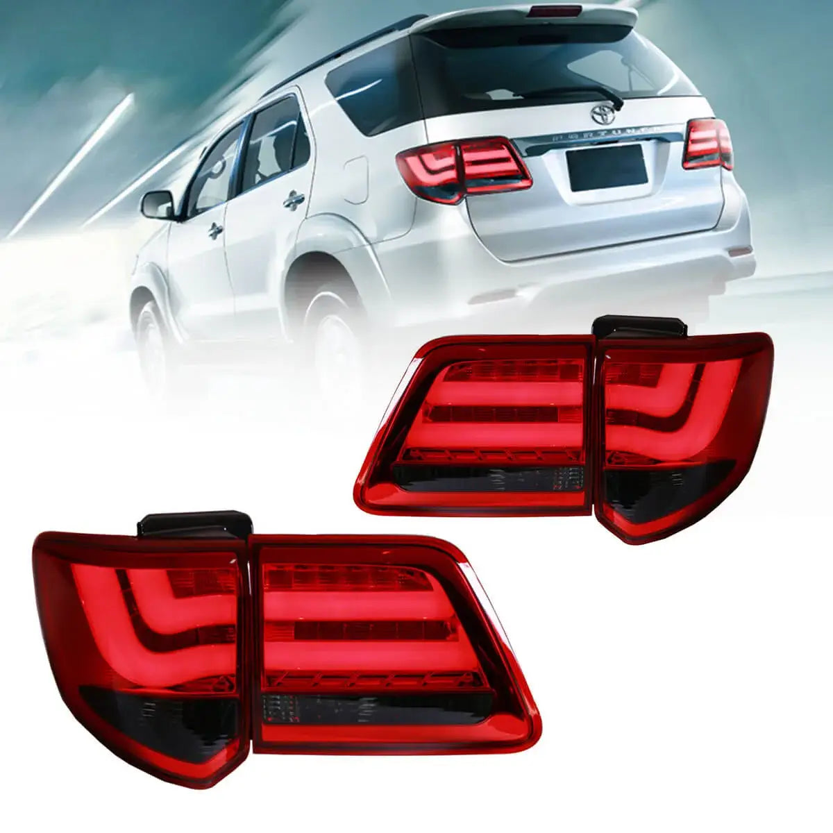 (PRENOTA) Fanali Posteriore Completo per Toyota Fortuner (2011-2015) a LED