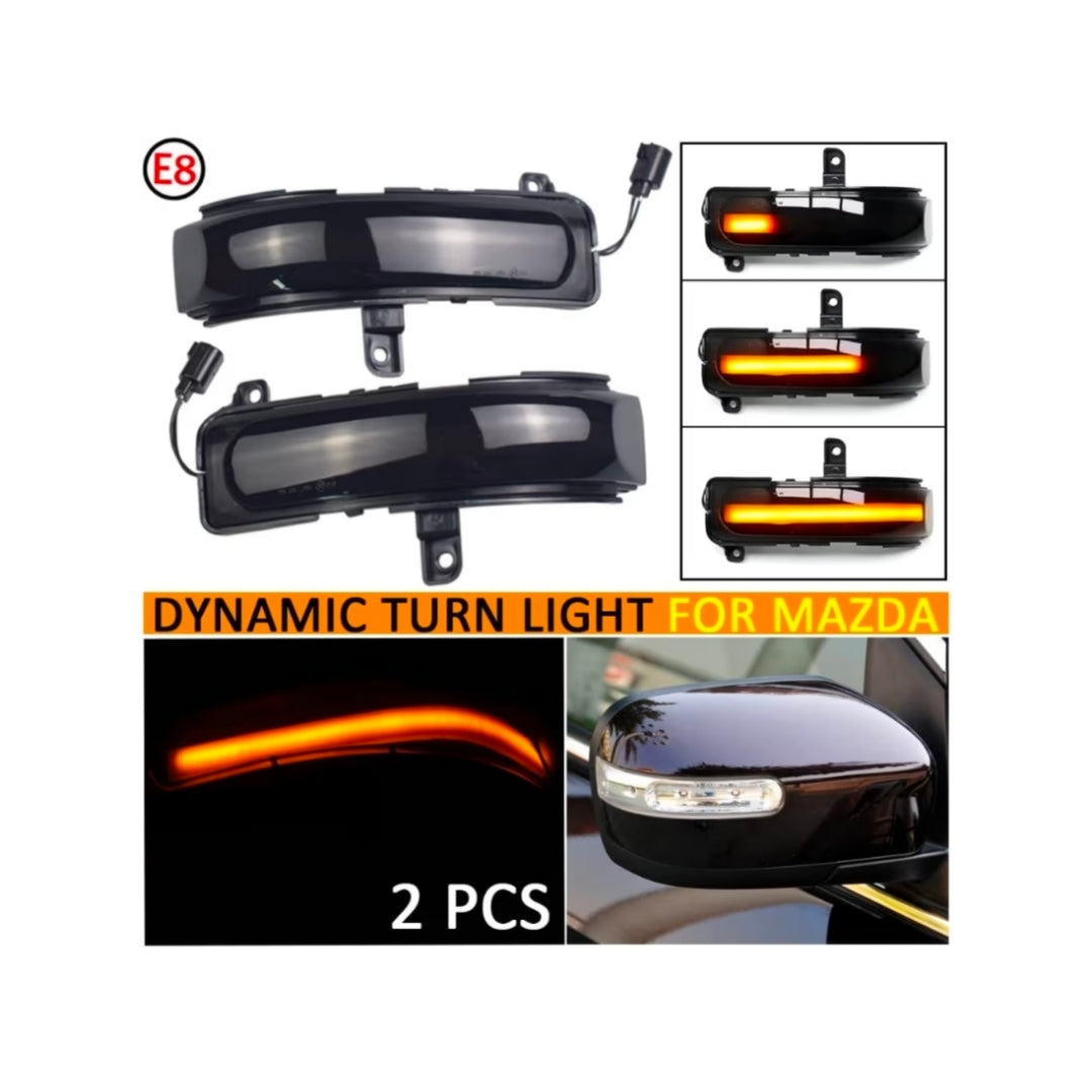 (PRENOTA) Specchietti Laterali Led per Maxda CX-7, Mazda 5, 8, Plug and Play