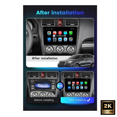 (PRENOTA) Autoradio per Subaru Forester 4, Impreza XV 9" 2K (2012-2019) Android, Bluetooth, CarPlay, Android Auto, 12/256GB Ram