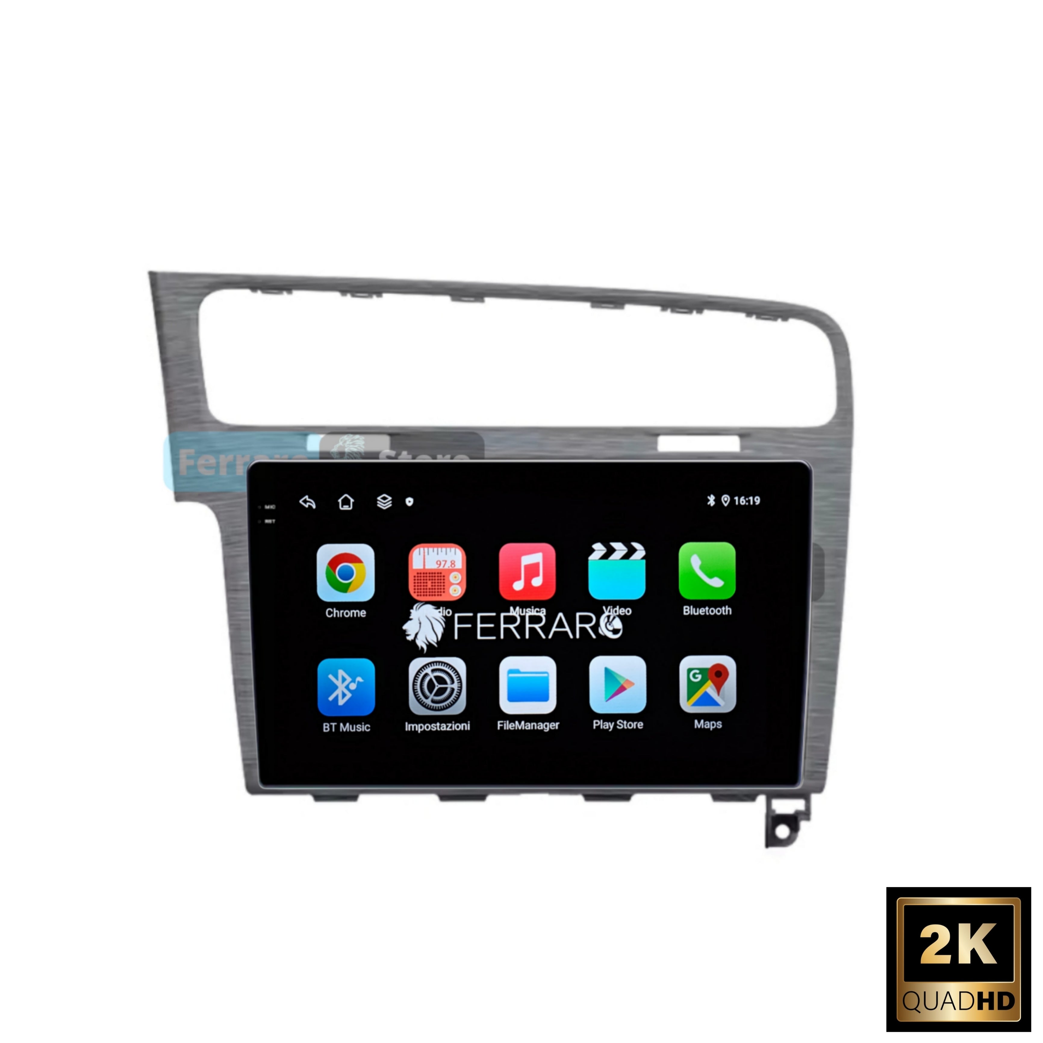 Autoradio per Volkswagen Golf 7 10.1" 2K (2012-2021) Android, Bluetooth, CarPlay, Android Auto, 4/64GB RAM