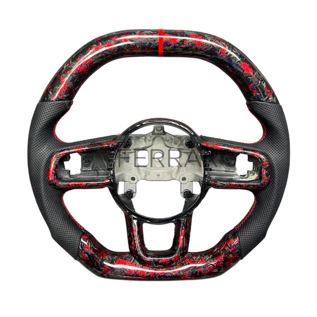 (PRENOTA) Volante Sportivo per Jeep Grand Cherokee, Carbonio, Customizzato in Pelle
