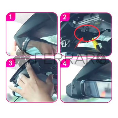 (PRENOTA) Dashcam per Volkswagen, Seat, Skoda (Compatibilità in Descrizione) Ultra HD, Controllo da APP, 170º