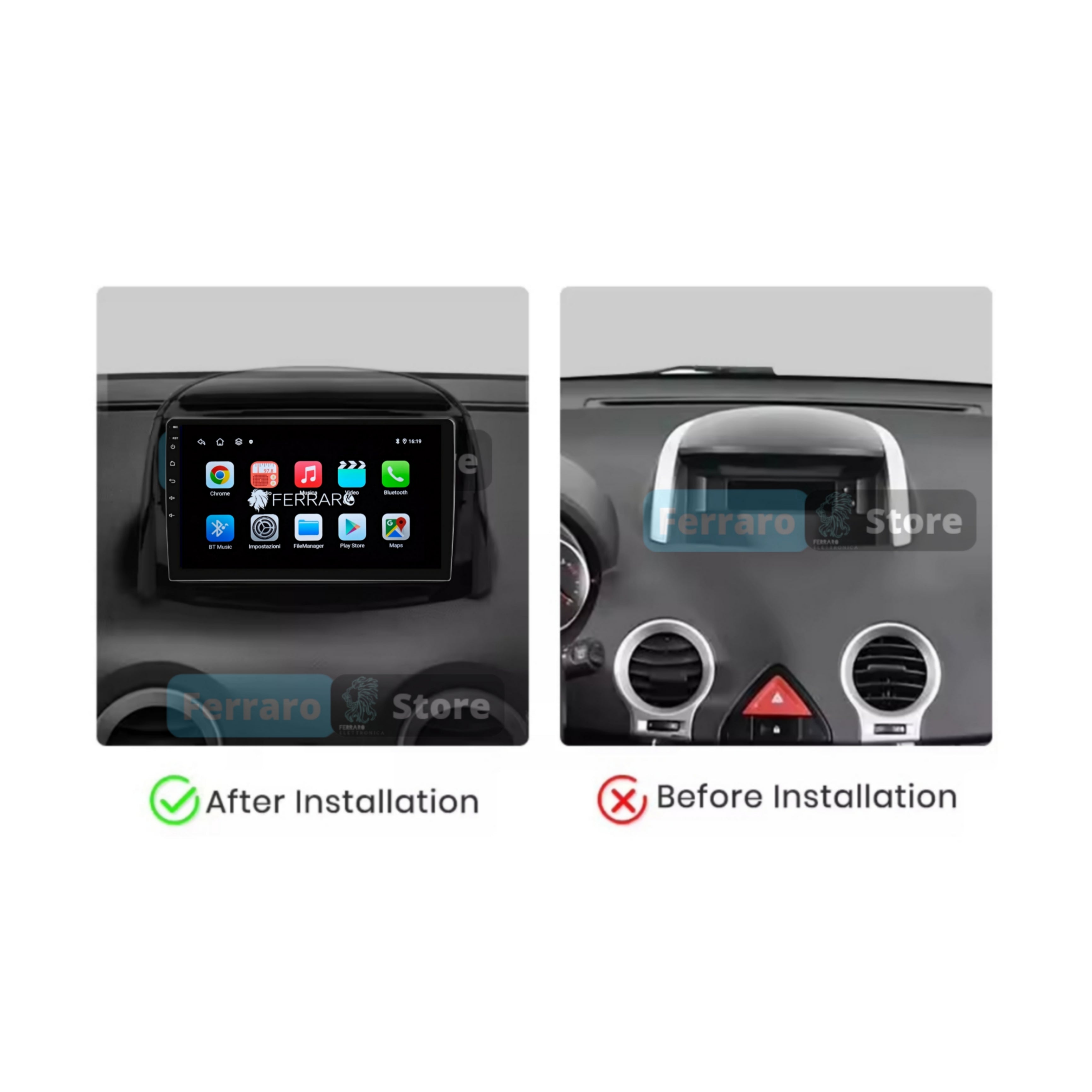 Autoradio per Renault Koleos 9" | 2008-2016 | Android | Bluetooth | CarPlay | Android Auto | 2GB/4GB/6GB/8GB Ram