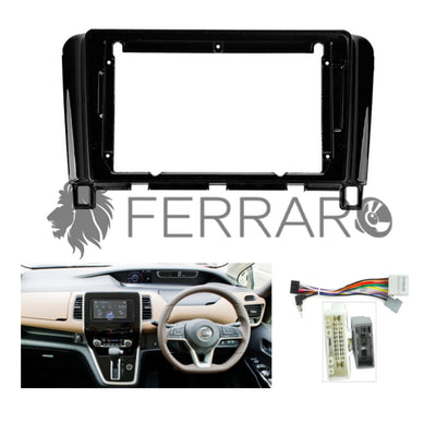 (PRENOTA) Kit Montaggio Autoradio 9"Pollici Nissan Serena, Suzuki Landy (2007-2022) Mascherina, Cablaggio Autoradio Android