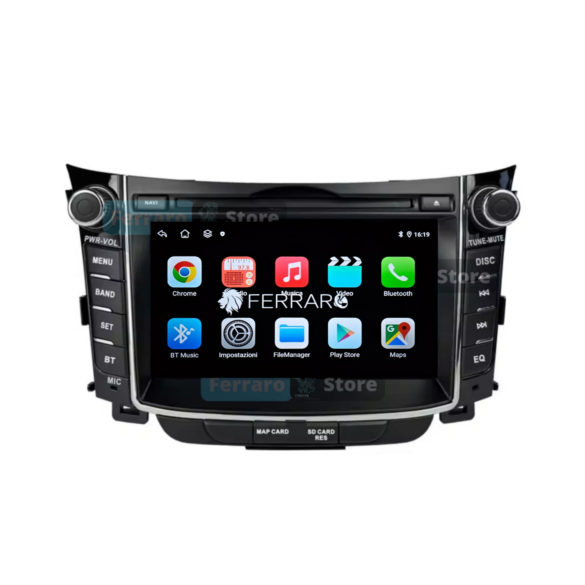 (PRENOTA) Autoradio per Hyundai i30 7" (2012-2017) Android, Bluetooth, CarPlay, Android Auto, 4GB/8GB RAM