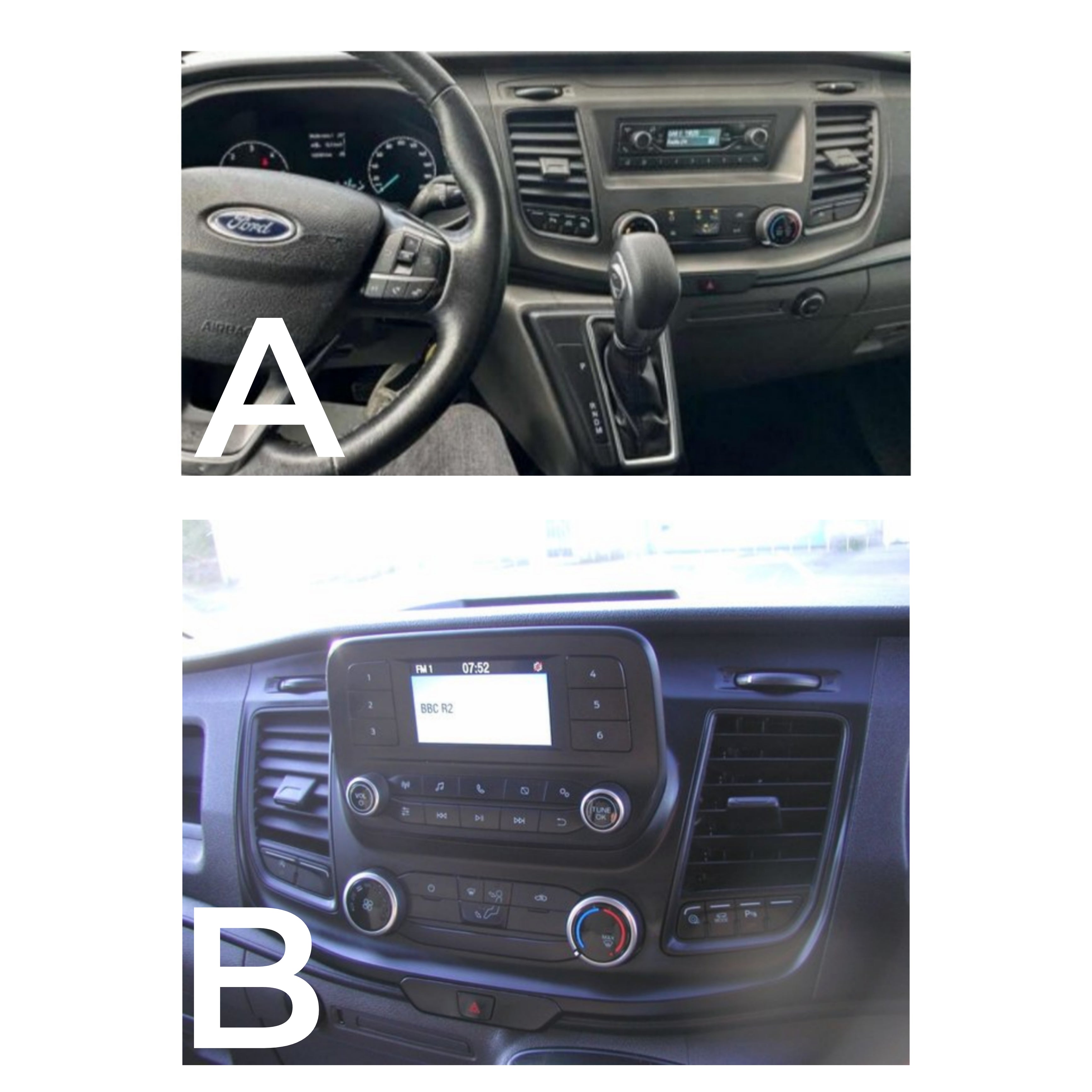 Autoradio per Ford Transit Custom Tourneo Custom (V363) 10.1" (2017-2023) Android, Bluetooth, CarPlay, Android Auto, 2GB/4GB/8GB Ram